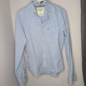 Abercrombie and Fitch muscle fit striped button down